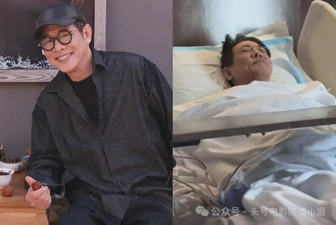 62岁李连杰手术报平安,病床上戴天价佛珠!向太透露他割了个肉瘤